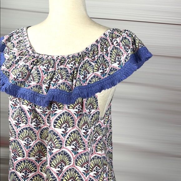 Roberta Roller Rabbit Fringe Off the
Shoulder Top M - Picture 6 of 8